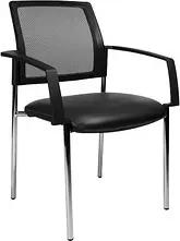Topstar Besucherstühle BtoB 10 BB290A S10 schwarz Stoff, 2 St.