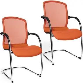 Topstar Besucherstühle Open Chair 100 OC590 T34 orange Stoff, 2 St.