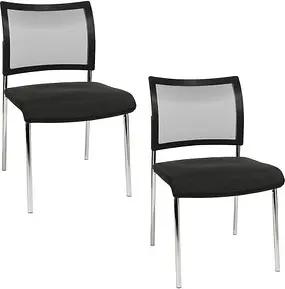 Topstar Besucherstühle Visit 10 Net NV290 G200 schwarz Stoff, 2 St.