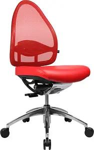 Topstar Bürostuhl Open Base, J4900S01 Stoff rot, Gestell alu
