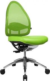 Topstar Bürostuhl Open Base, J490AS05 Stoff grün, Gestell alu