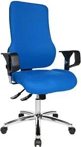 Topstar Bürostuhl Sitness 55, SD69X L56 Stoff blau, Gestell chrom