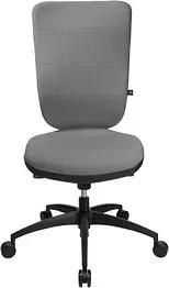 Topstar Bürostuhl Soft Pro 100, NN400 T23 Stoff grau, Gestell schwarz