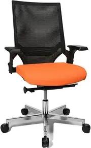 Topstar Bürostuhl T300, TA309A T340 Stoff orange, Gestell alu