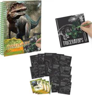 Toynamics Europe Skizzenbuch Kratzbilderbuch DinosArt Kratz-und Zeichenkunst