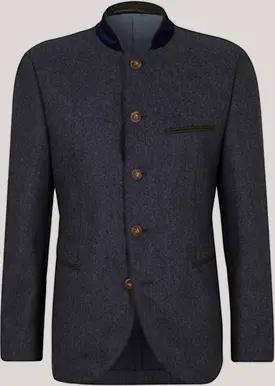 Trachten-Sakko Lehel in Blau-Grau-Braun