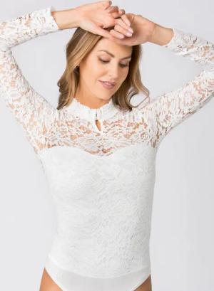 Trachtenbody Lilo (creme, Gr. XL) von Stockerpoint für Damen, Oberteile, 92% Polyamid, 8% Elasthan
