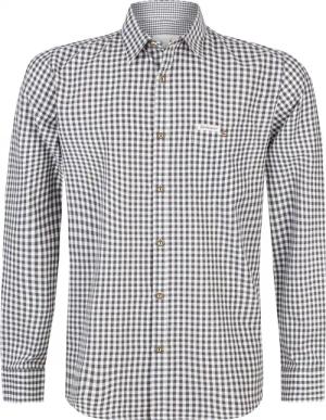 Trachtenhemd Campos3 (anthrazit, Gr. 2XL) von Stockerpoint Classics für Herren, Oberteile, 55% Baumwolle, 45% Polyester