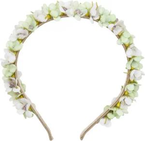 Trachtenland Haarreif Blumen Haarreif "Elfe" - Schmaler Blütenkranz Haarschmuck Hochzeit