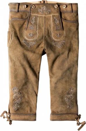 Trachtenlederhose Justin4 (havanna gespeckt, Gr. 58) von Stockerpoint Classics für Herren, Lederhosen, 100% Echtleder