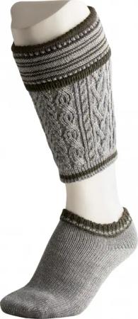 Trachtenloferl Karl (hellgrau-moosgrün, Gr. 2 (39-42)) von Stockerpoint Classics für Herren, Accessoires, 50% Schurwolle, 50% Polyacryl