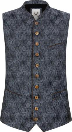 Trachtenweste Christiano (blau, Gr. 46) von Stockerpoint Classics für Herren, Oberteile, 75% Polyamid, 15% Viskose, 10% Baumwolle