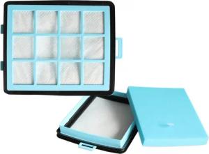 Trade-Shop HEPA-Filter mit Schwamm passend für Philips PowerPro FC8767/02 FC8768/01 FC8769, Zubehör für Philips 432200533151, CRP745/01, Luftfilter / Pollenfilter / Hygiene-Fein-Filter / Filter