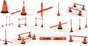 Trainingskegel Modular 30 cm 4er-Set orange