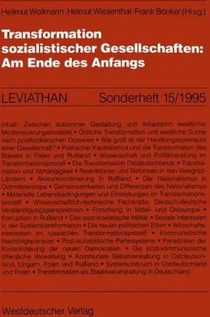 Transformation sozialistischer Gesellschaften: Am Ende des Anfangs