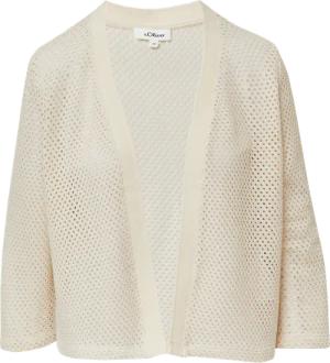 Transparenter Cardigan aus Ajourjersey
