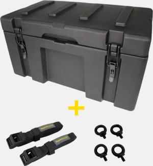 Transportbox wasserdicht (ohne Organizer, mit Befestigungs-Kit) 98l