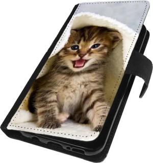 Traumhuelle Handyhülle MOTIV 271 Katze Kitte Hülle für iPhone Xiaomi Google Huawei Motorola, Handy Tasche Schutz Etui Flip Case Klapp Hülle Cover Silikon