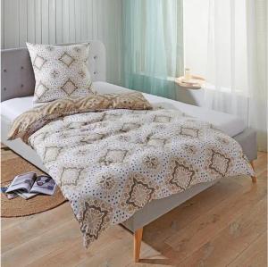 TRAUMSCHLAF Bettwäsche München beige, Mikrofaser, 3 teilig