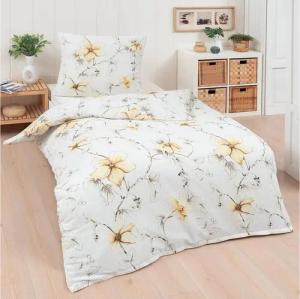 TRAUMSCHLAF Bettwäsche Scarlett, Flanell, 2 teilig, flauschig weiches, florales Design