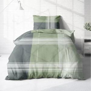 Träumschön Bettwäsche Premium Biber Bettwäsche 135x200 oder 155x220 cm, grün, Baumwolle, 2 teilig