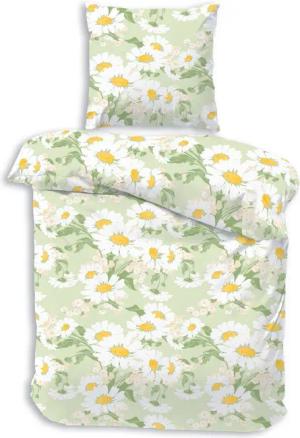 Träumschön Bettwäsche Premium Set 135x200 oder 155x220 aus 100% Baumwolle - Blumen Muster, Baumwolle, 2 teilig, mit Reißverschluss, luftig und leichte Sommerbettwäsche