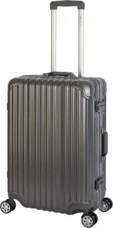 Travelhouse Hartschalen-Trolley London, 4 Rollen, Polycarbonat-Hartschale Aluminium-Rahmen TSA-Schloss Schnappverschluss