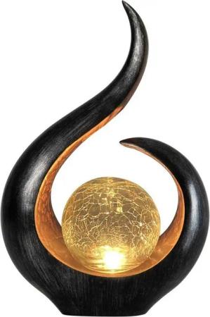 Trend Line LED Solarleuchte TrendLine LED Solar Tischleuchte mit Glaskugel, Inkl. Leuchtmittel, Nicht dimmbar ohne Bewegungsmelder