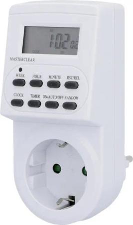 Trend Line Zeitschaltuhr Wochenzeitschaltuhr 3.600 W digital, weiß