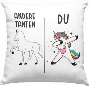 Trendation Zierkissen Trendation - Beste Tante Geschenk Kissen mit Füllung 40x40 cm Lustiger