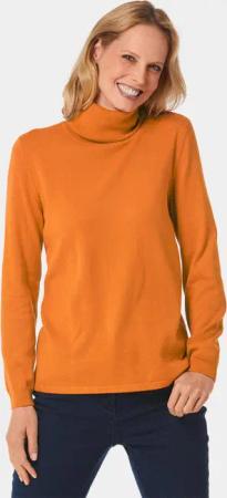 Trendiger Rollkragenpullover - cognac - Gr. 24 von Goldner Fashion