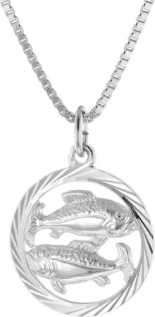 trendor 15360-03 Fische Sternzeichen Halskette Silber 925