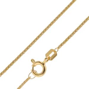 trendor 15500 Halskette für Anhänger Gold 333 / 8K Zopfkette 0,8 mm