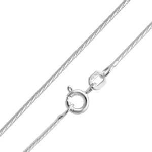 trendor 15685 Feine Schlangenkette 925 Silber Kette Damen 1,1 mm Halskette