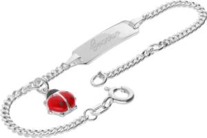 trendor 15811 Gravur-Armband für Baby 925 Silber 14/12 cm