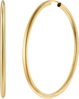 trendor 28175-50 Damen-Ohrringe Creolen 925 Silber Vergoldet Ø 50 mm