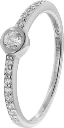 trendor 41326 Ring für Damen Weißgold 333 mit Zirkonia