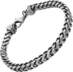 trendor 68204 Herren-Armband 925 Silber Oxydiert Fuchsschwanzkette 5,1 mm