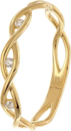 trendor 68415 Damen-Ring Gold 333/8K mit Zirkonias