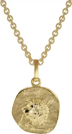 trendor 75905-08 Sternzeichen für Kinder Löwe Gold 333 Anhänger + Halskette