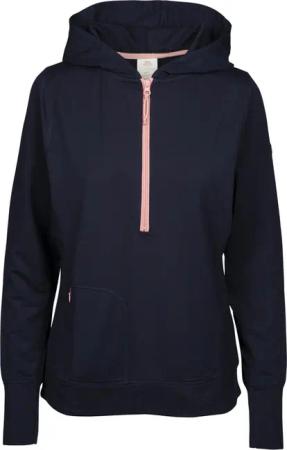 Trespass Zia Damen Hoodie 1/4-Reißverschluss Blau Mélange