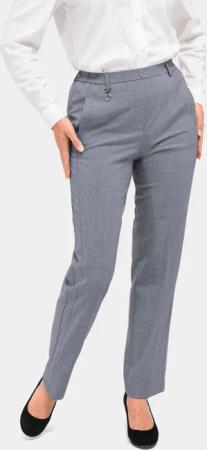 Trevira-Schurwollschlupfhose - grau / melange - Gr. 56 von Goldner Fashion