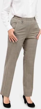 Trevira-Schurwollschlupfhose - taupe / melange - Gr. 54 von Goldner Fashion