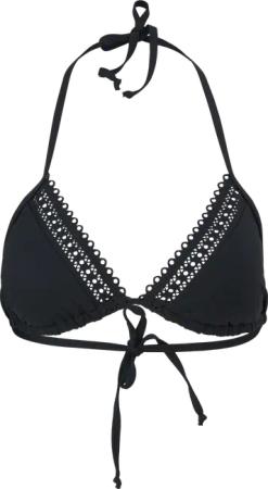 Triangel-Bikini-Top mit Lochstickerei