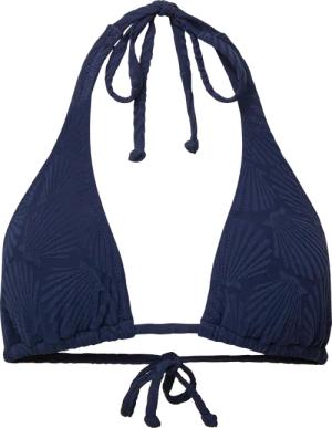 Triangel-Bikinitop mit Strukturmuster