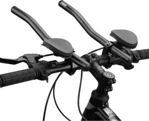 Triathlon Liegerad Lenker Ø31.1/32.5 - Schwarz - Verstellbarer Zeitfahrlenker