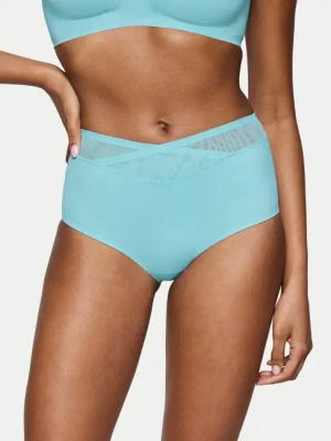 Triumph Klassischer Damenslip mit hoher Taille True Shape Sensation 10218231 Blau