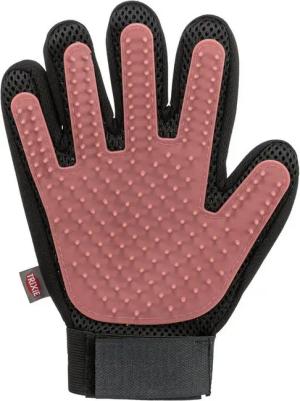 TRIXIE Fellpflegehandschuh Fellpflege-Handschuh für Katzen pink/schwarz