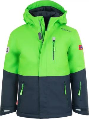 Trollkids - Hallingdal Skijacke Kinder bright green