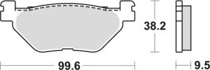 Trw remblokken mcb 731 brake pad mcb 731 organic standard